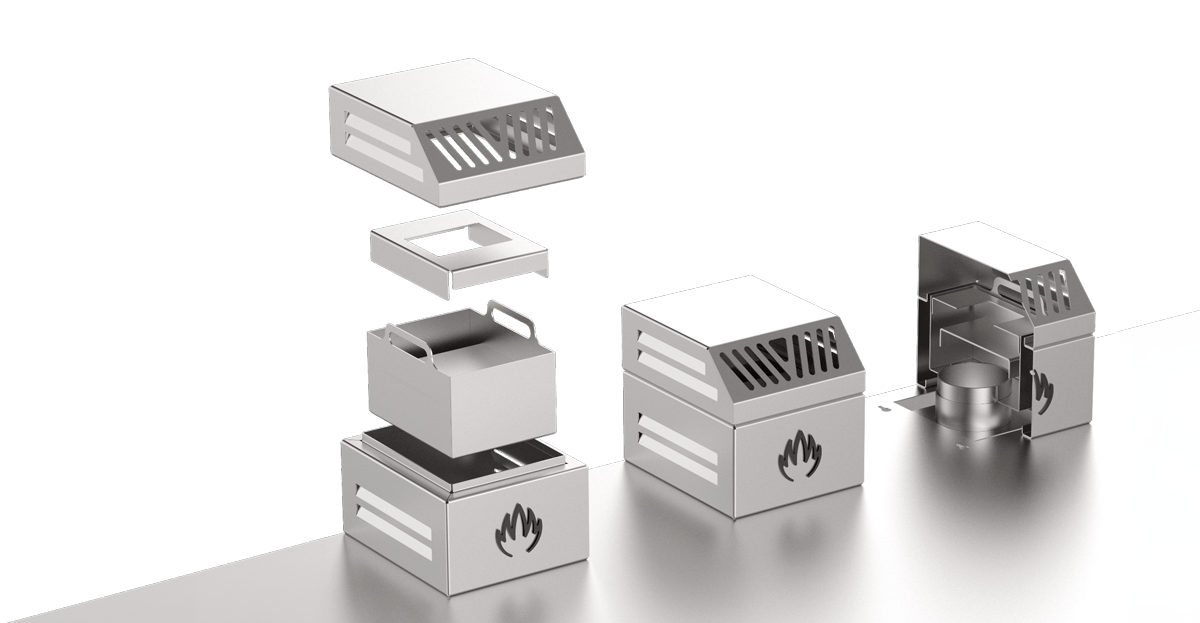 Fire protection system with firebreak and integrated dissipating filter