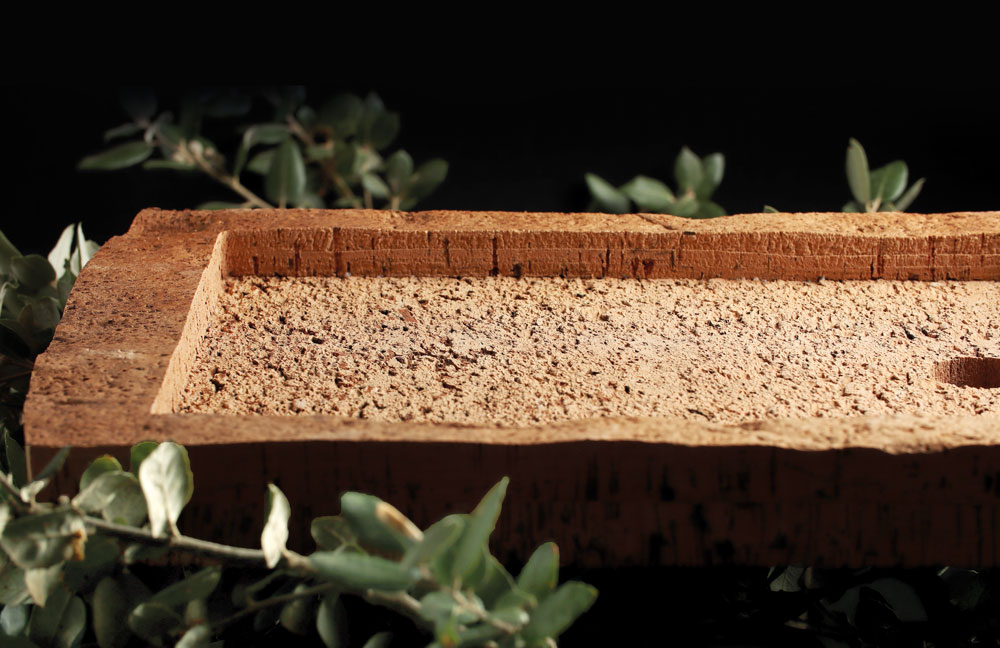 Mibrasa supports made from natural cork